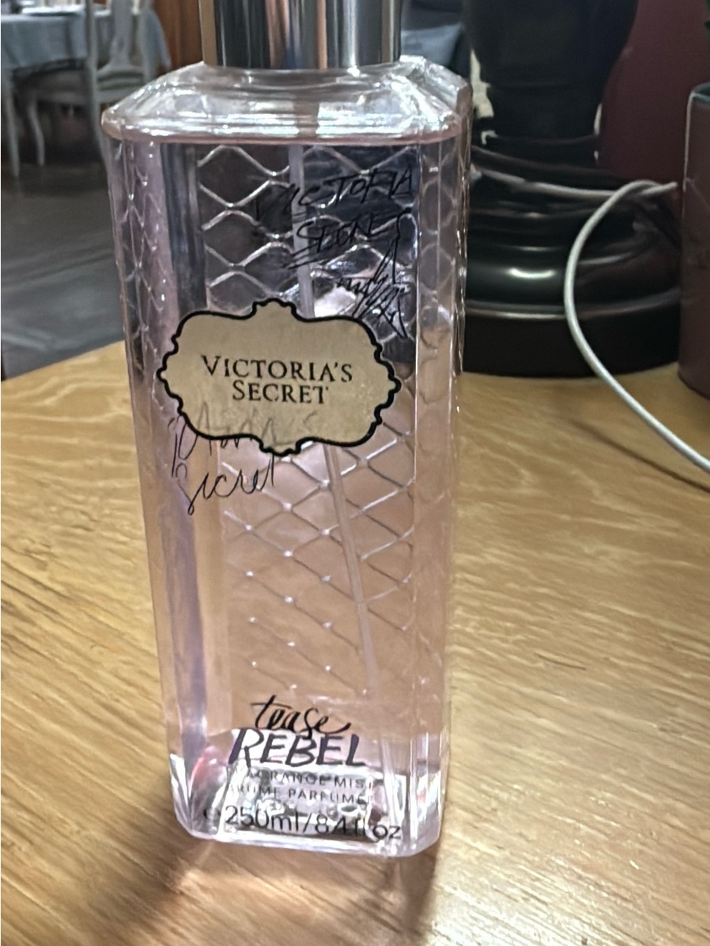 Victoria's Secret Tease Rebel Body Mist - Light Pink & Silver Accents